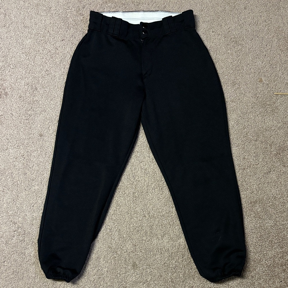 Women’s Alleson Black Softball Pants ~ Size Small